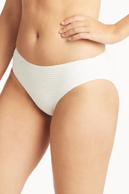 Sea Level Spinnaker Mid Bikini Pant - White - Image 2