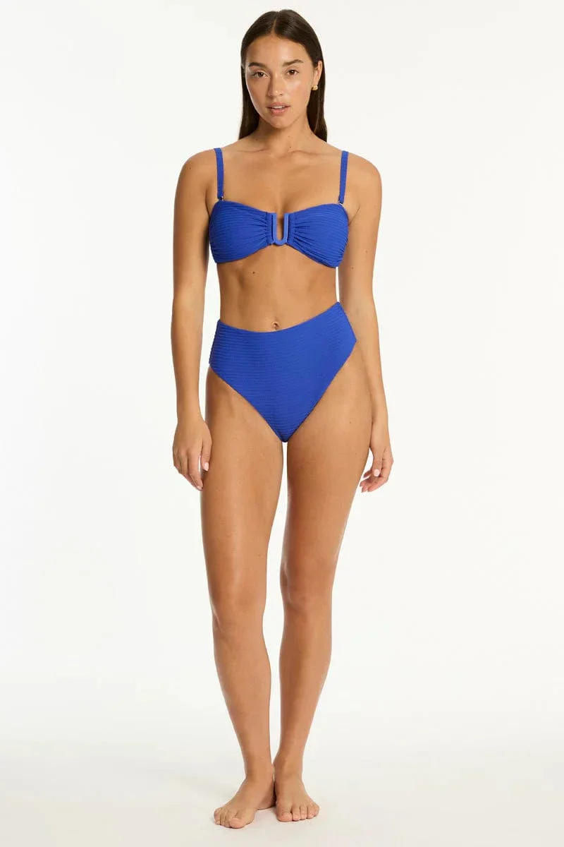 Sea Level Spinnaker Retro High Waist Pant - Cobalt