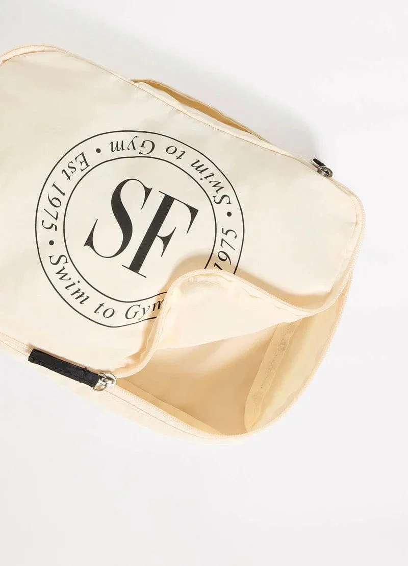 Seafolly 1975 Foldable Packing Cubes- Ecru - Image 4