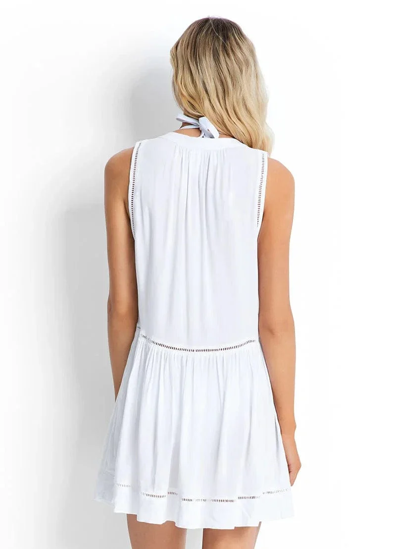 Seafolly Beach Basics Ladder Detail Dress - Image 4