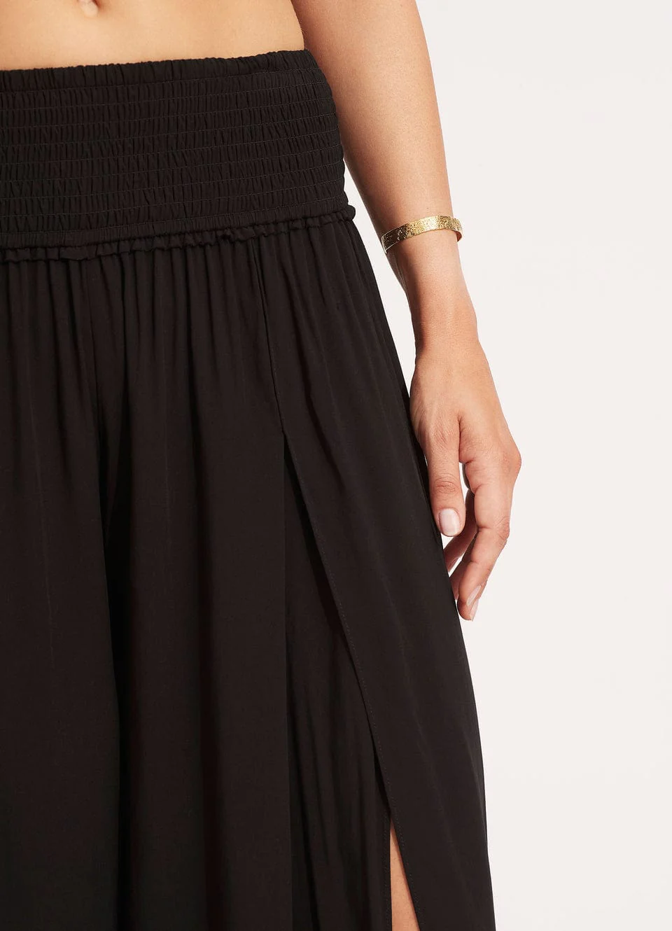 Seafolly Beach Basics Shirred Waist Wrap Pant - Image 5