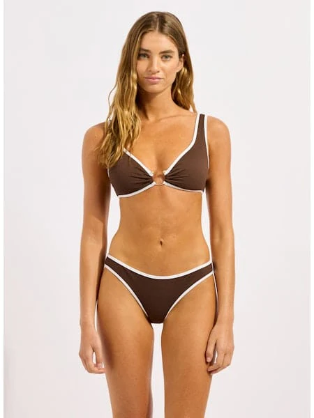 Seafolly Beach Bound Hipster Pant - Dark Chocolate