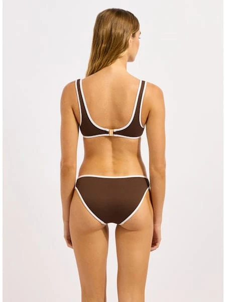 Seafolly Beach Bound Hipster Pant - Dark Chocolate - Image 2