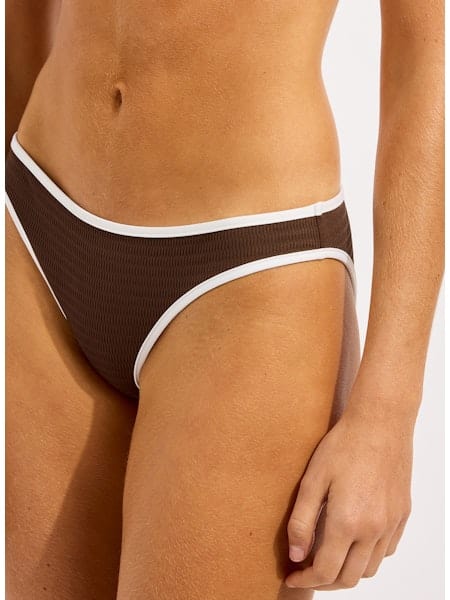 Seafolly Beach Bound Hipster Pant - Dark Chocolate - Image 3