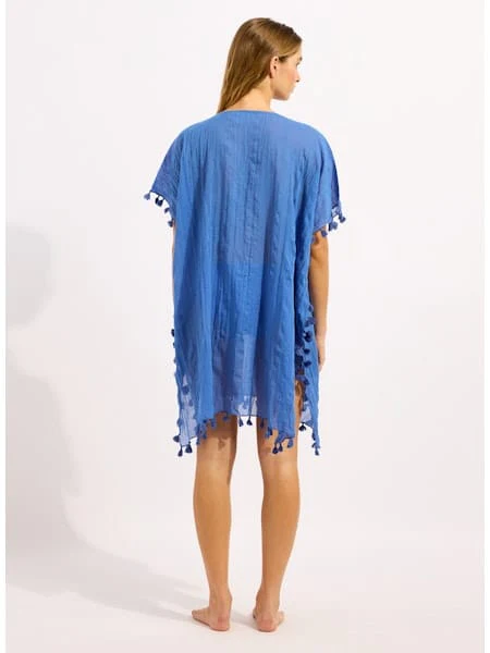 Seafolly Beachedit Amnesia Kaftan - Sapphire - Image 2