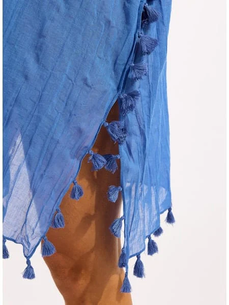 Seafolly Beachedit Amnesia Kaftan - Sapphire - Image 3