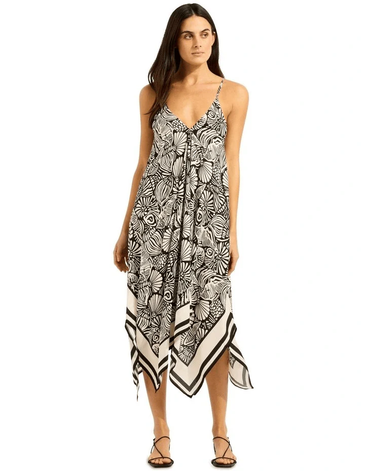 Seafolly C Shells Scarf Dress - Black