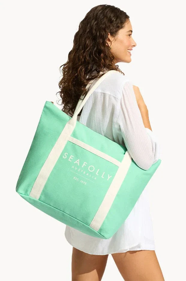 Seafolly Carried Away Canvas Tote Bag