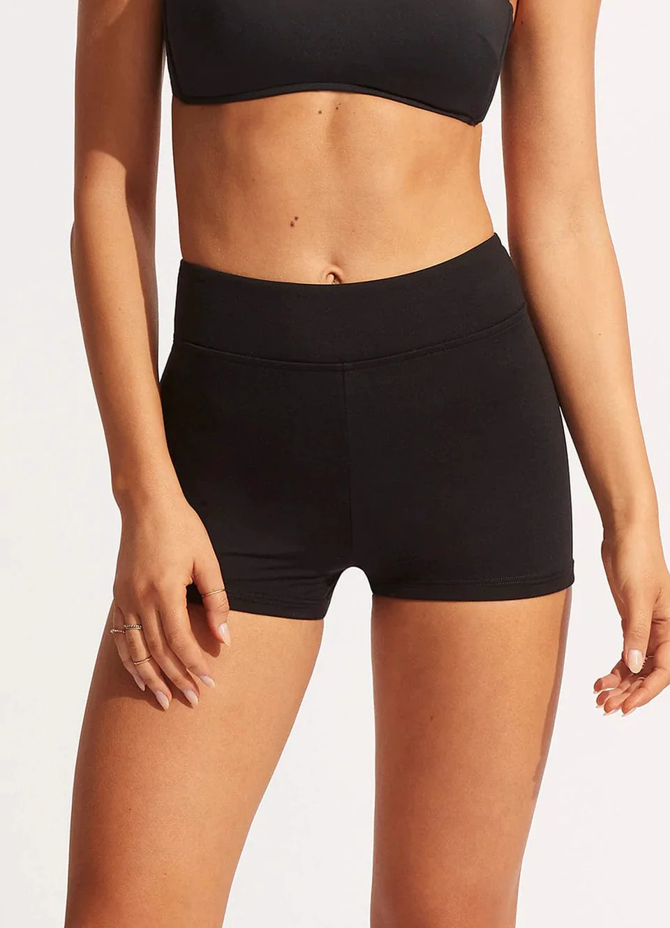 Seafolly Collective Boyleg Pant - Black - Image 2