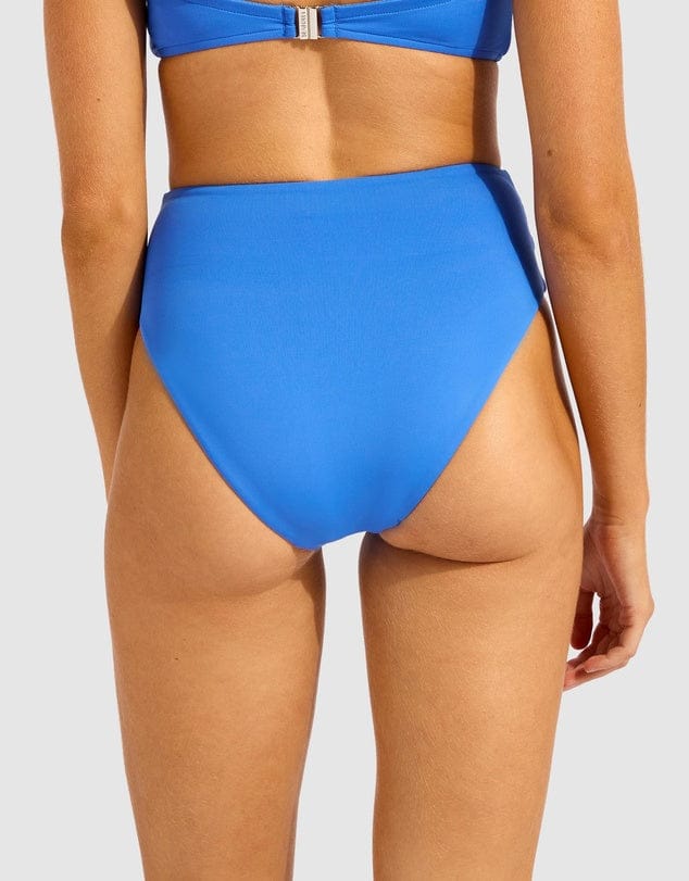 Seafolly Collective High Waist Wrap Front Pant - Sapphire - Image 2