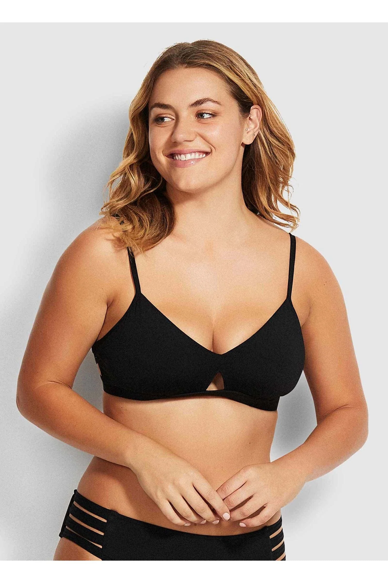 Seafolly Collective Hybrid Bralette - Black - Image 3