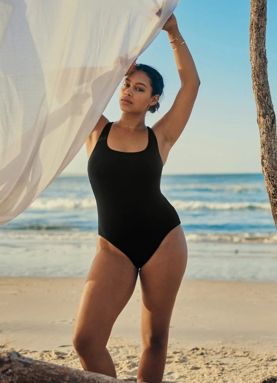 Seafolly Collective Square Neck One Piece - Black - Image 2