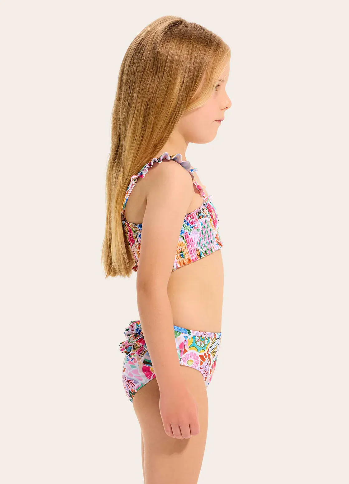 Seafolly Girls Beach Boheme Shirred Bikini Set - Image 4
