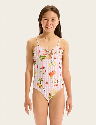 Seafolly Girls Citrus Gingham One Piece