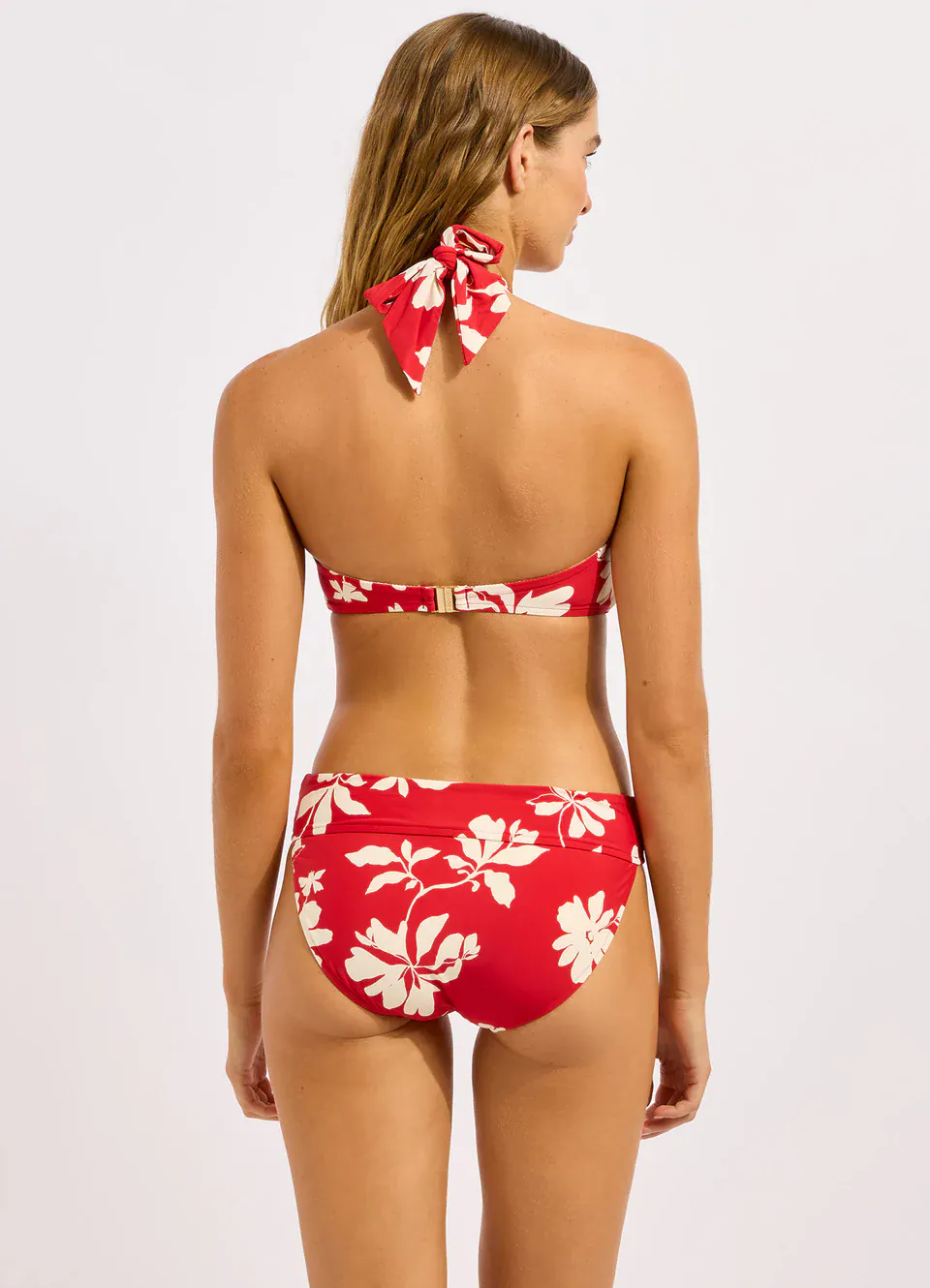 Seafolly Mayflower Halter Bandeau - Cosmo Red - Image 2