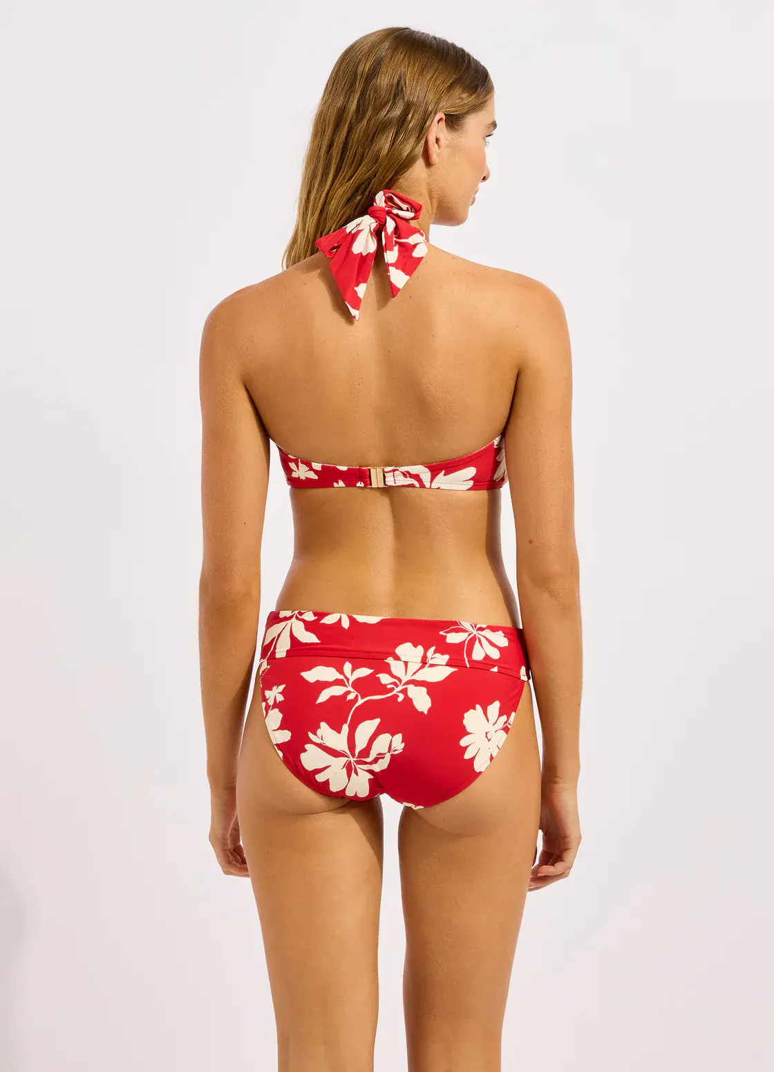 Seafolly Mayflower Twist Band Mini Hipster - Cosmo Red - Image 4