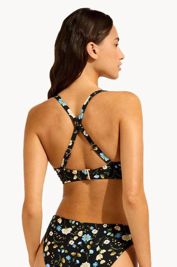 Seafolly Modern Romance Wrap Front F Cup Bra & Hipster Pant Bikini Set - Image 3