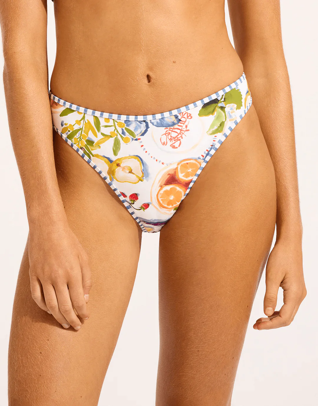 Seafolly Riviera Coast High Leg Pant - White