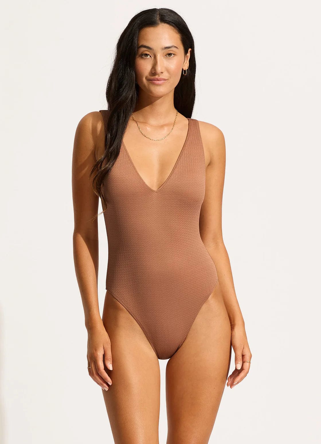 Seafolly Sea Dive Deep V Neck One Piece - Image 19