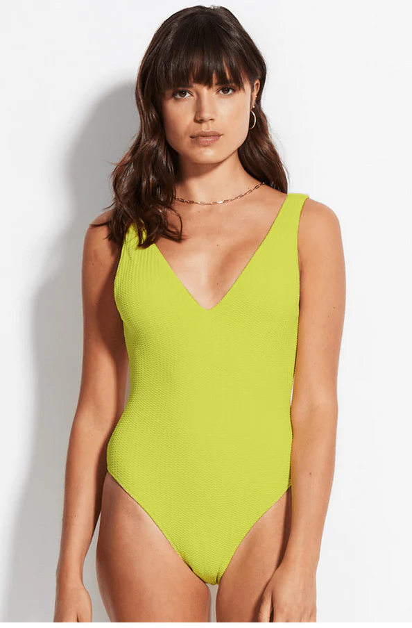 Seafolly Sea Dive Deep V Neck One Piece - Image 7