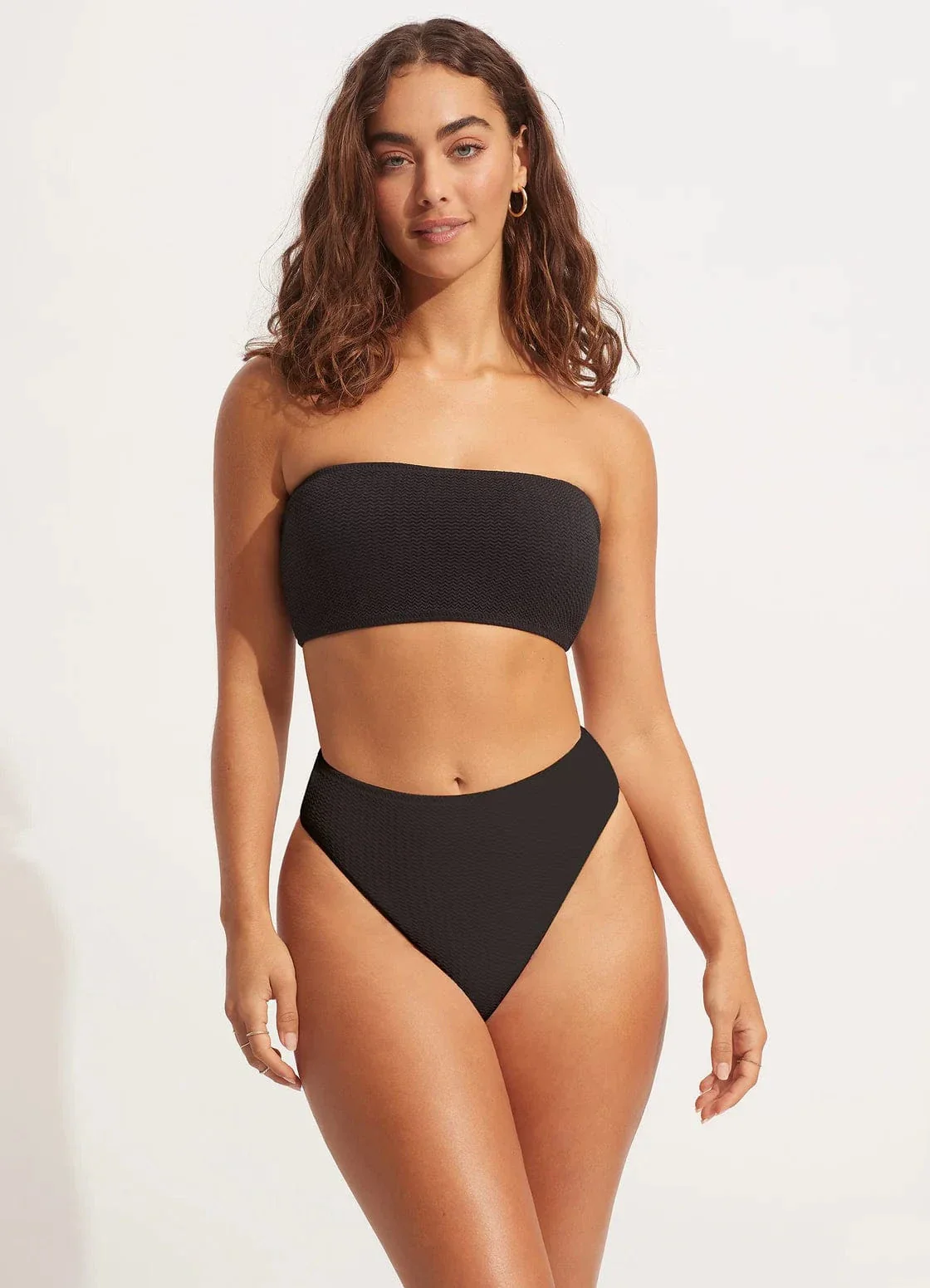 Seafolly Sea Dive High Rise Pant - Black - Image 3