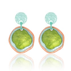 Sia Round Resin Earrings - Image 4