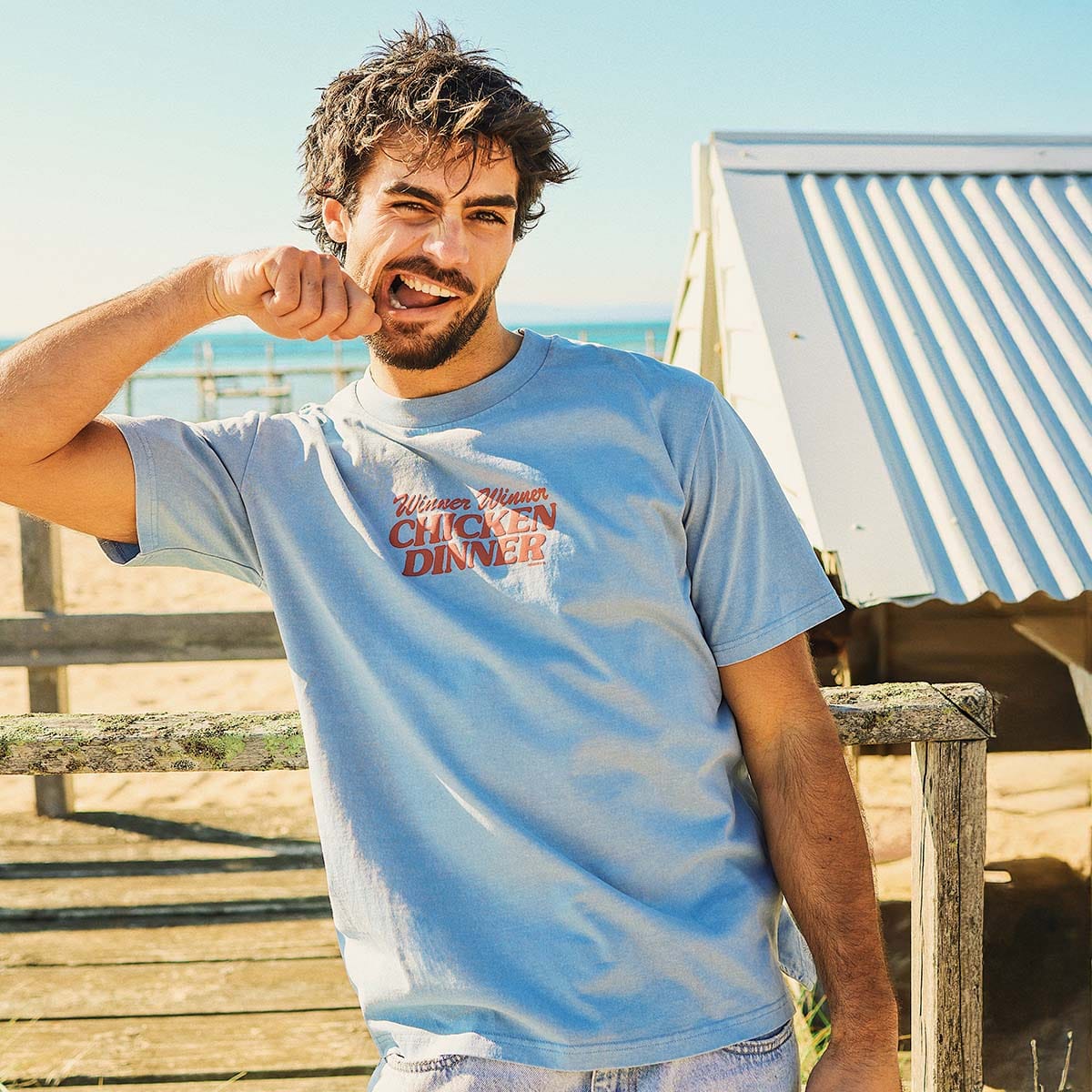 Skwosh Chicken Dinner Regular Tee - Image 6