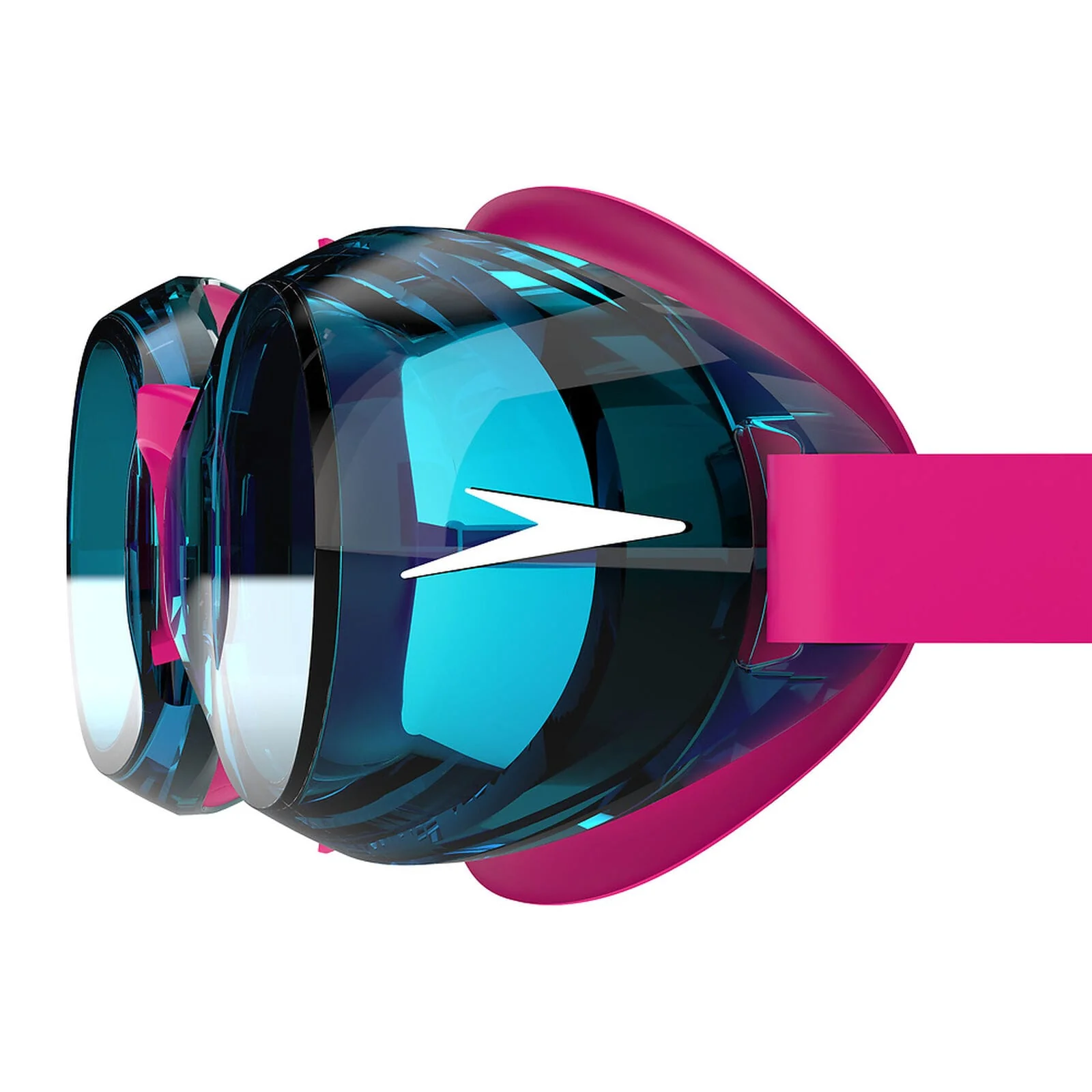 Speedo Junior Jet 2.0 Goggle - Electric Pink/Azure Blue - Image 5