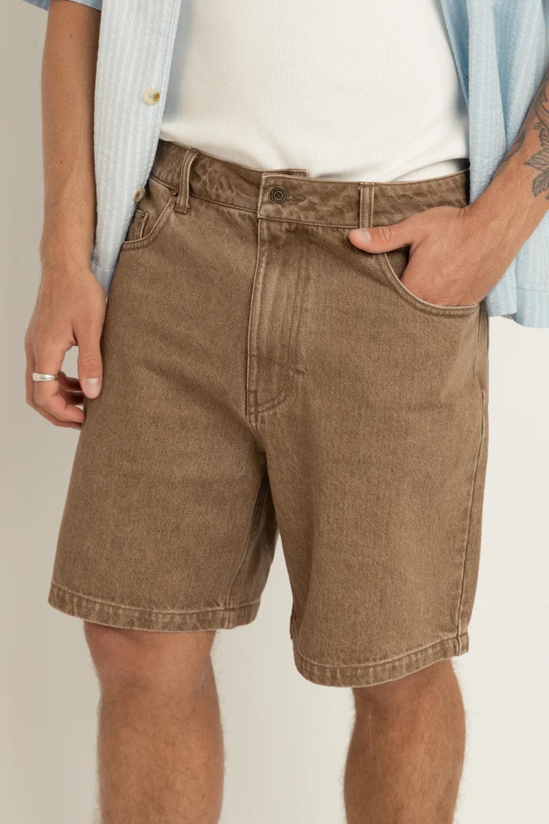 Rhythm Subtle Denim Short - Chai - Image 5