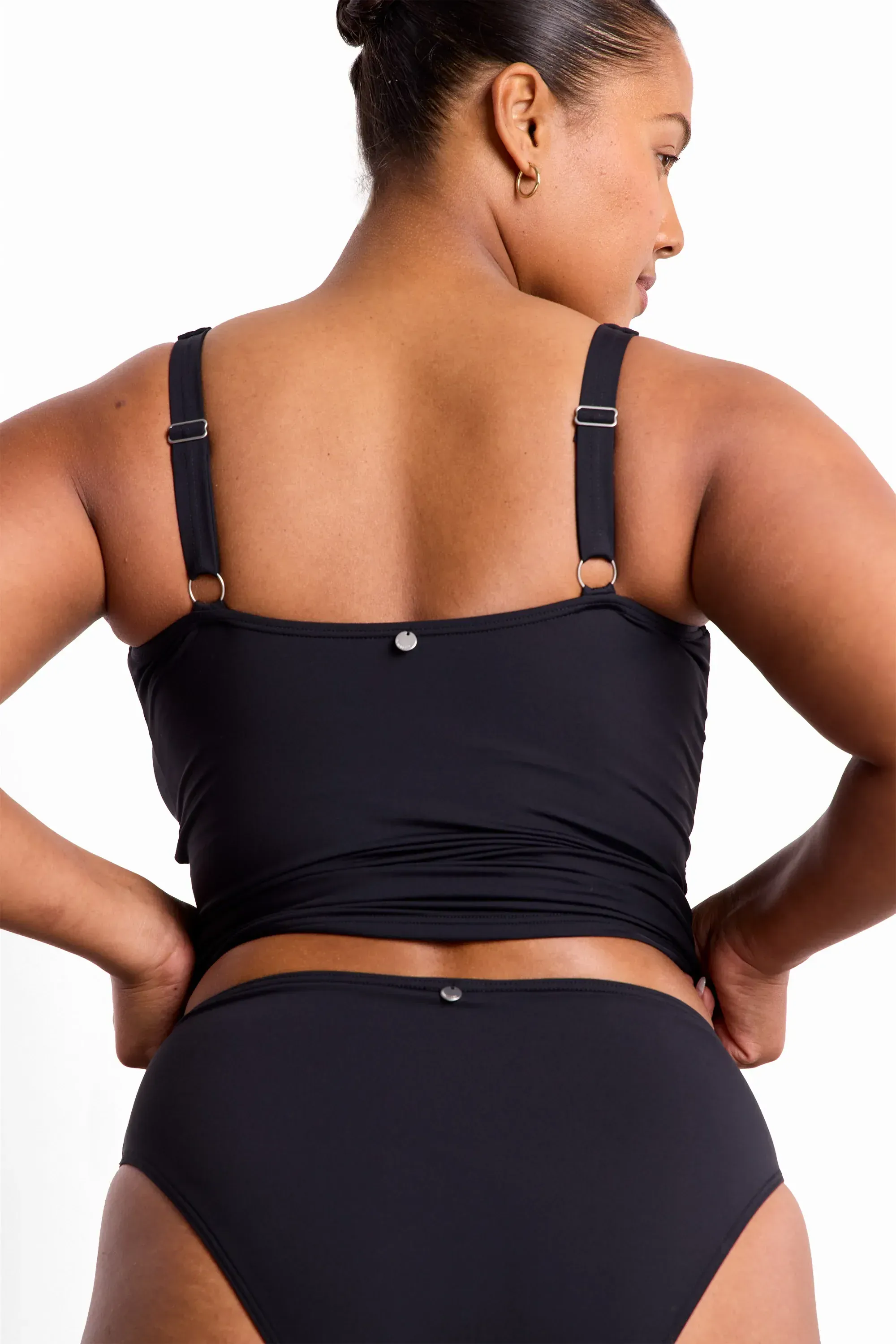 Sunseeker Basix F/G Ruched Minimiser Singlet - Black - Image 3