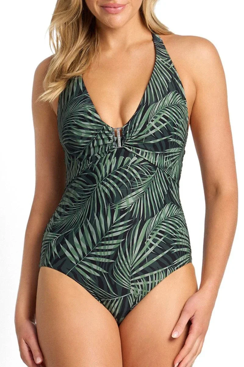 Sunseeker Lombok Bar Halter One Piece - Black - Image 2