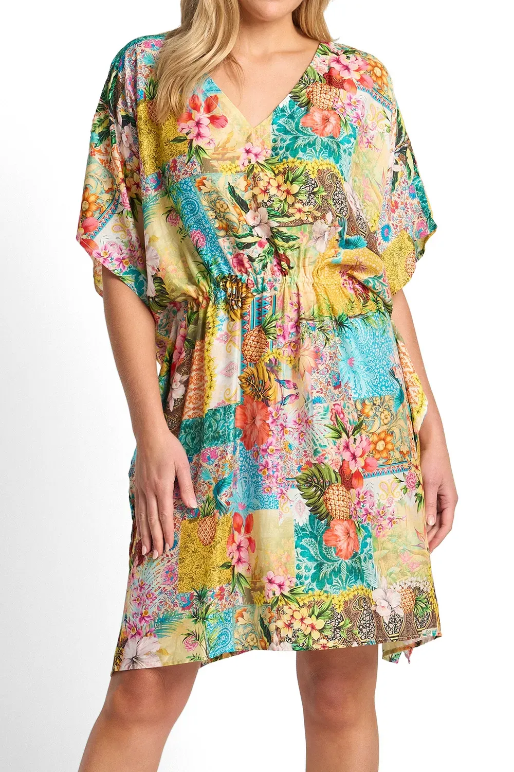 Sunseeker Papaya Vee Mini Kaftan - Multi - Image 3