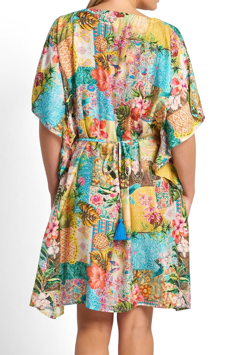 Sunseeker Papaya Vee Mini Kaftan - Multi - Image 4