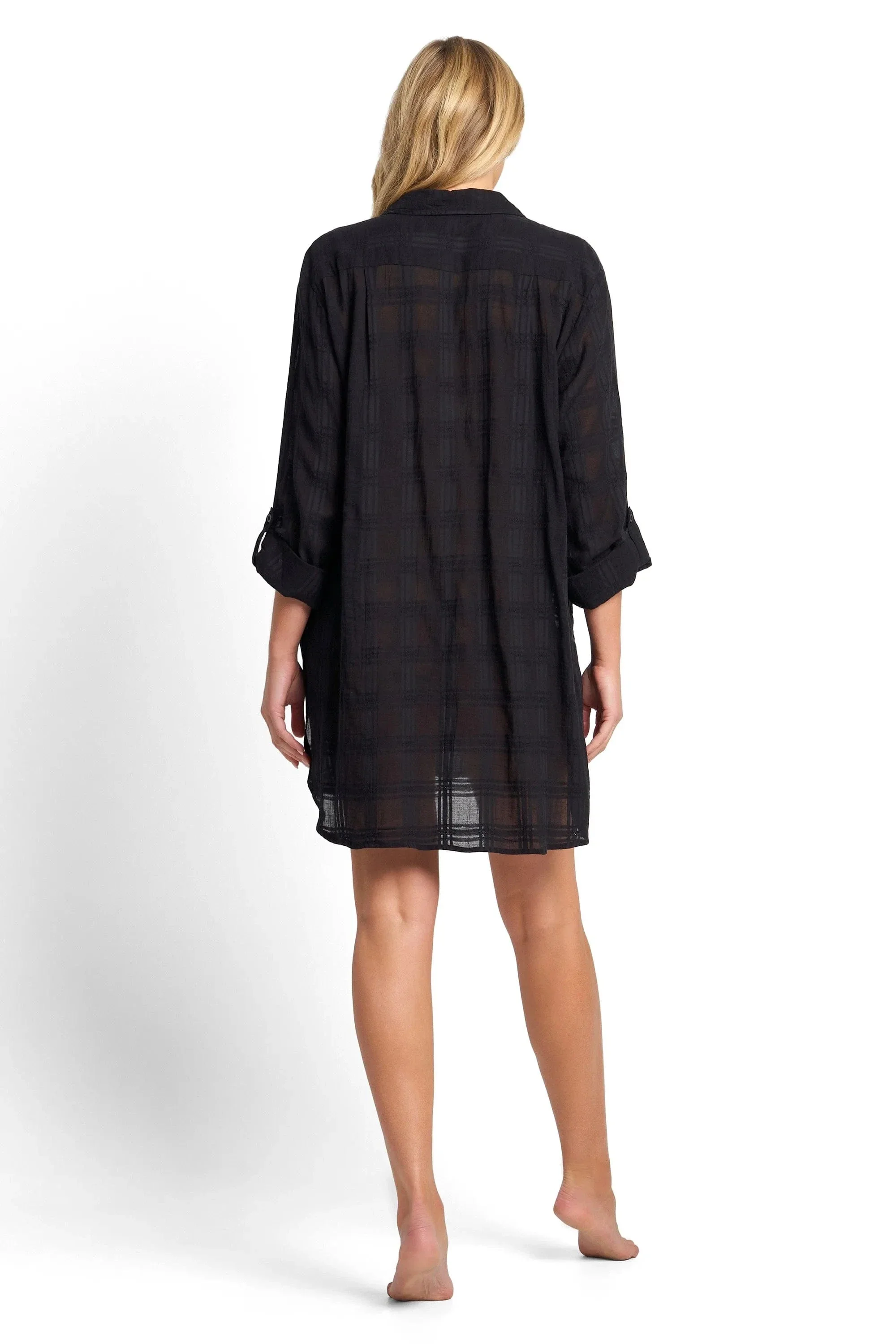 Sunseeker Picnic Painters Shirt - Black - Image 4