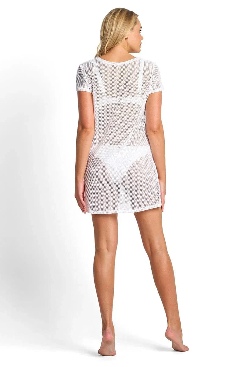 Sunseeker Salt Mesh T-Shirt Dress - Image 3