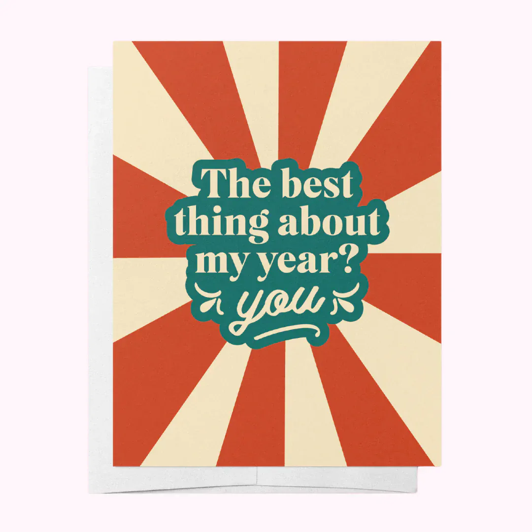 The Best Thing About My Year? Greeting Card - Image 3