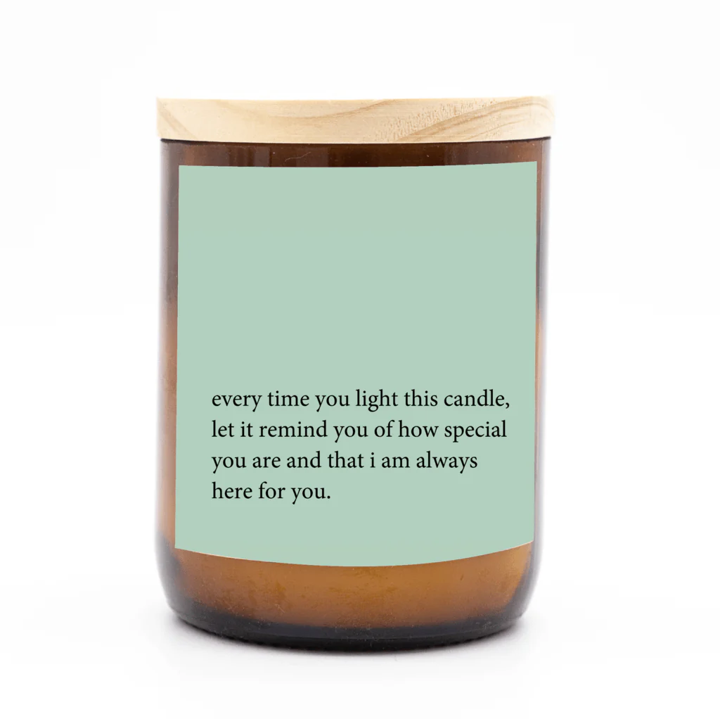 Heartfelt Quote Candle - Always Here For You