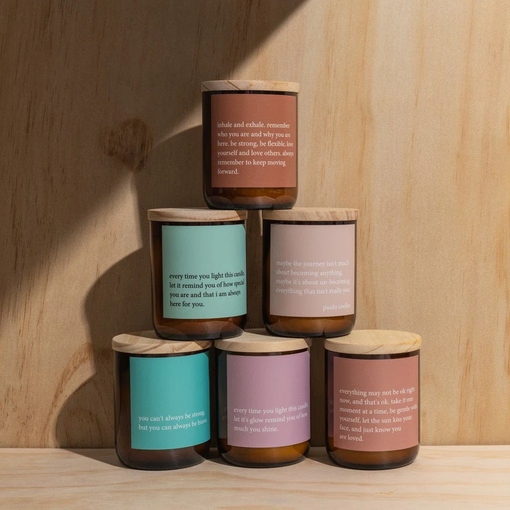 Heartfelt Quote Candle - Always Here For You - Image 3