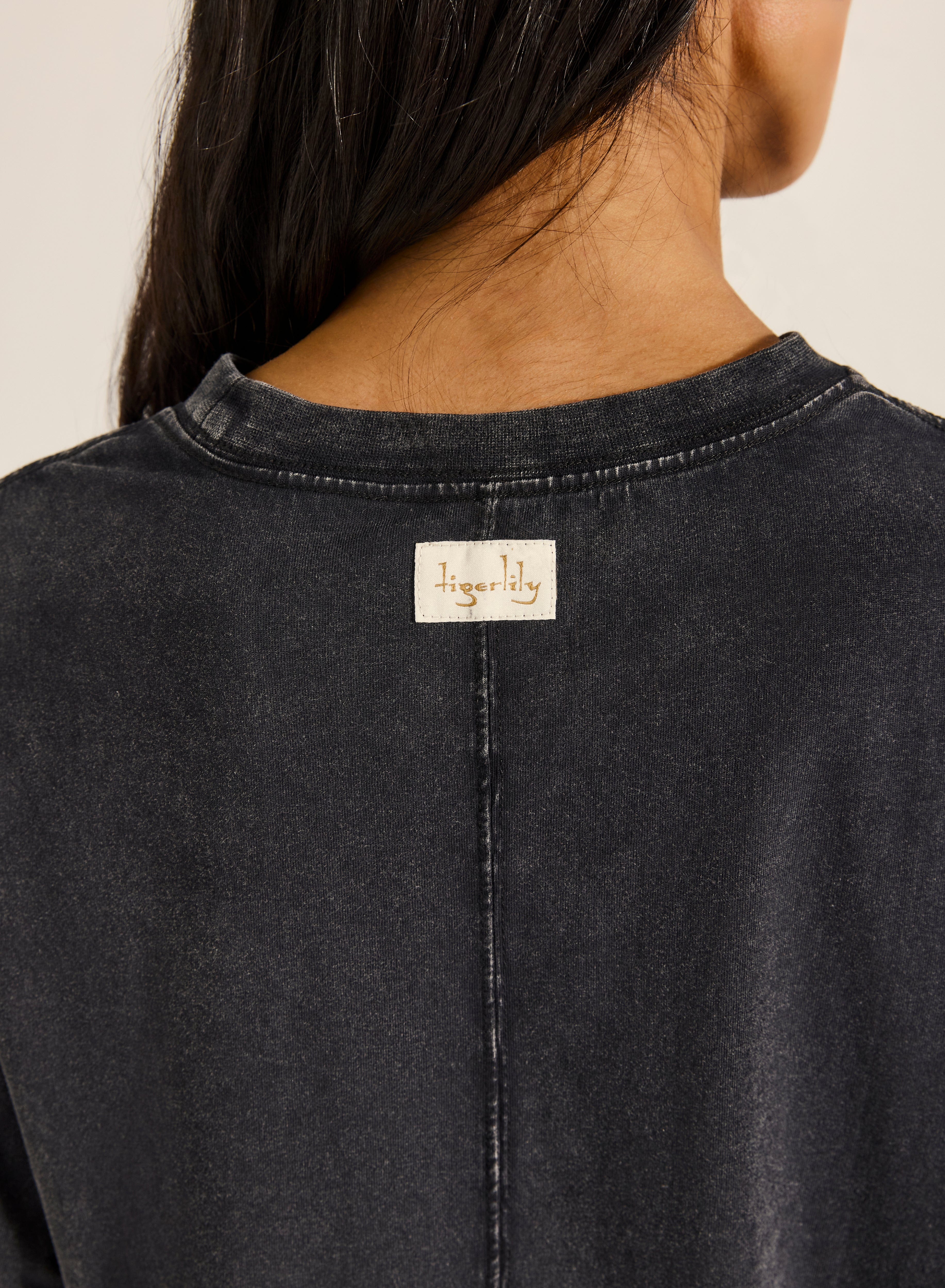 Tigerlily Leopard Boxy Crop Tee - Image 6