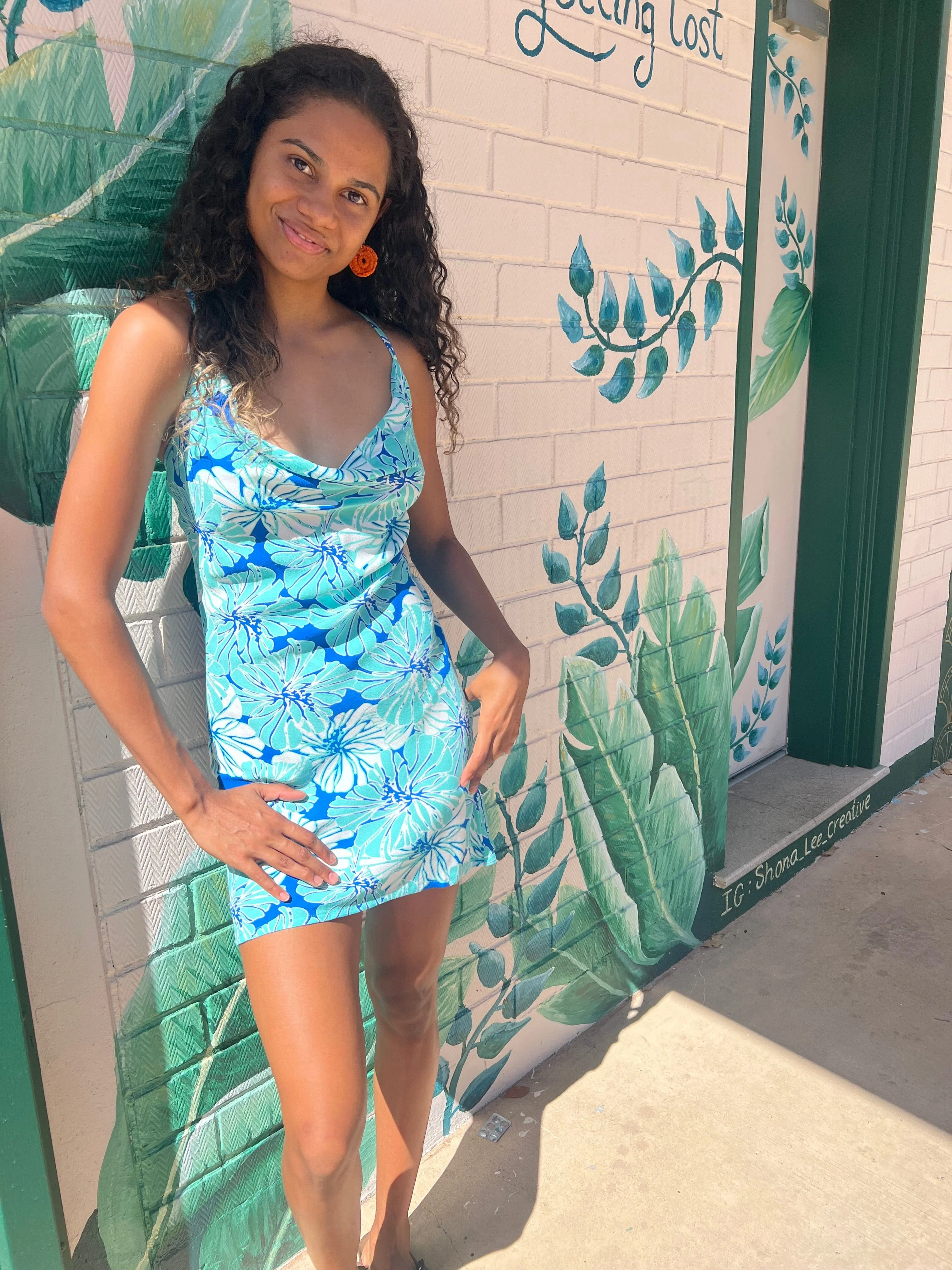 Summer Floral Tipsy Mini Dress - Image 30
