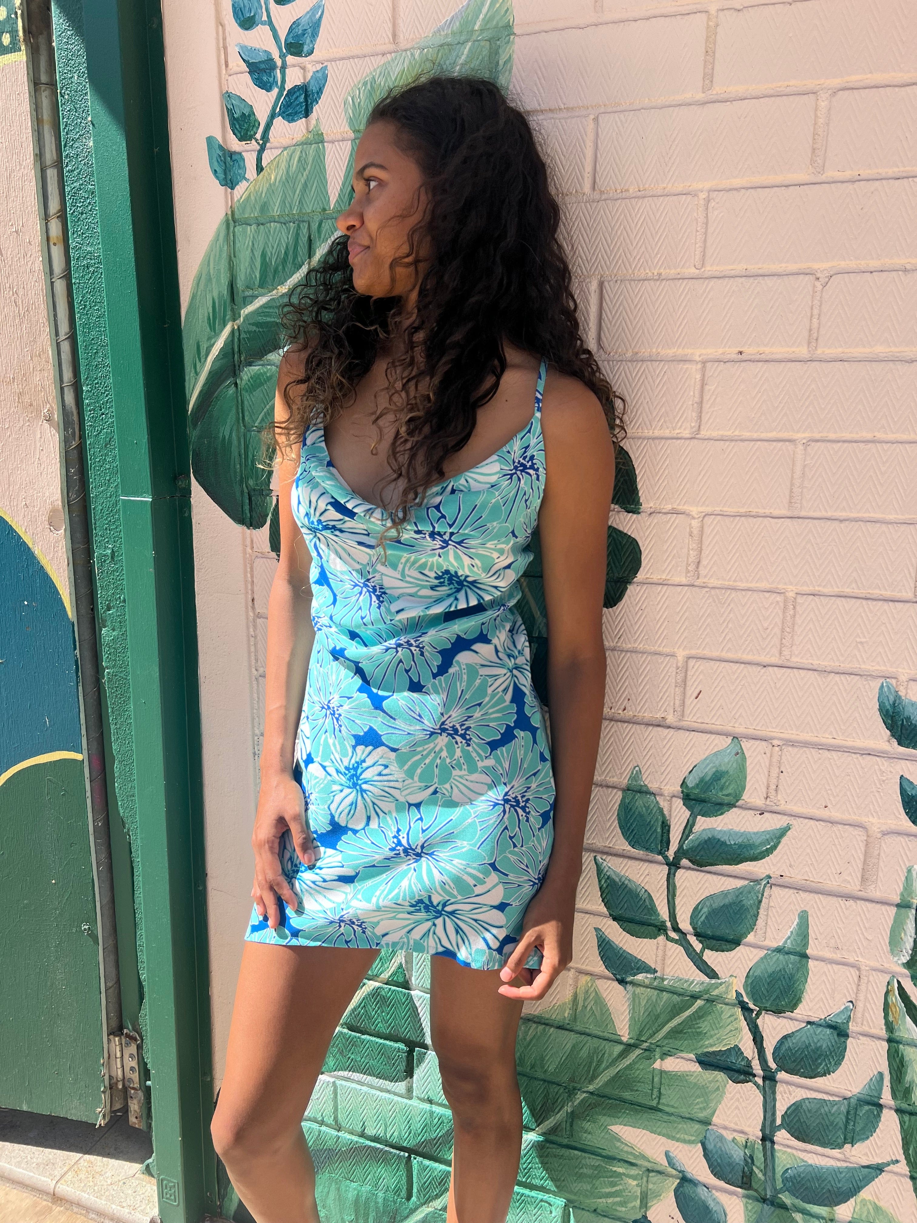 Summer Floral Tipsy Mini Dress - Image 6