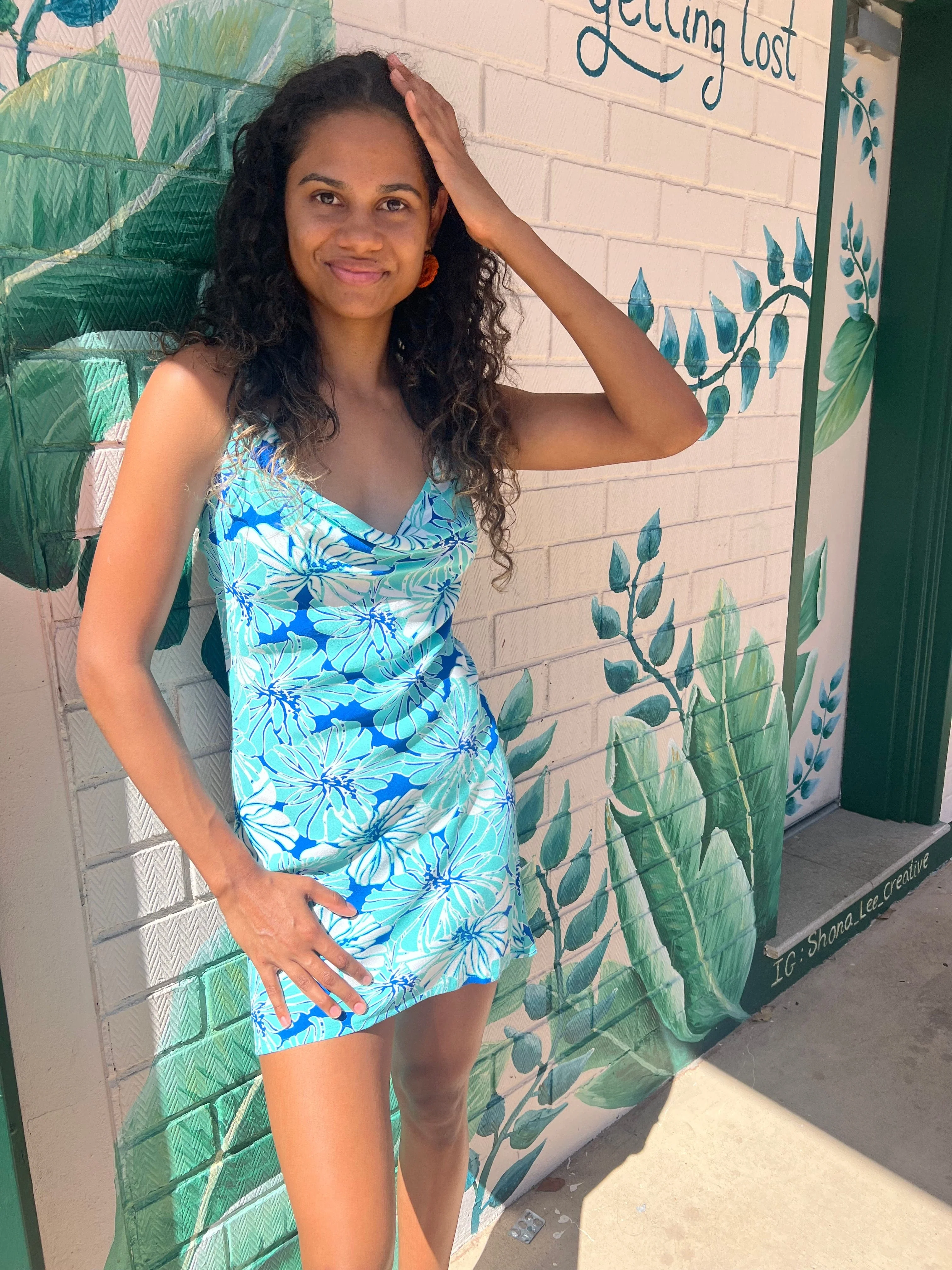 Summer Floral Tipsy Mini Dress - Image 8