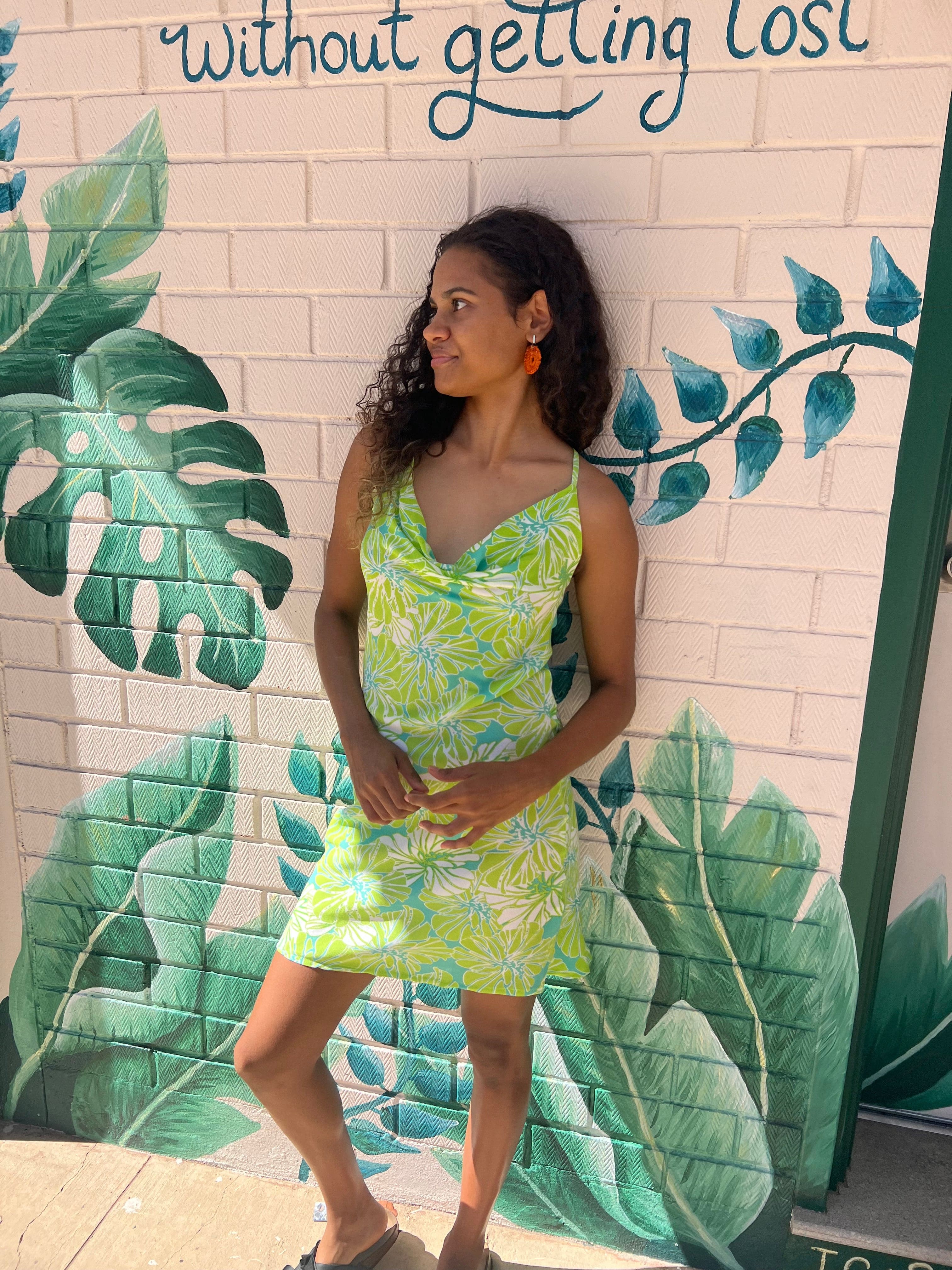 Summer Floral Tipsy Mini Dress - Image 9