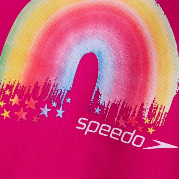Speedo Toddler Girls All-In-One Rainbow Sun Suit - Image 8