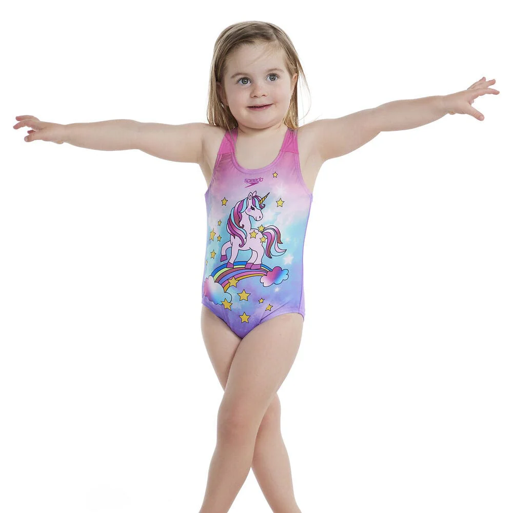 Speedo Toddler Girls Digital Printed One Piece