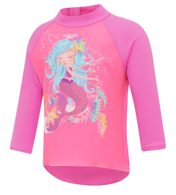 Speedo Toddler Girls Digital Printed Rashtop - Image 4