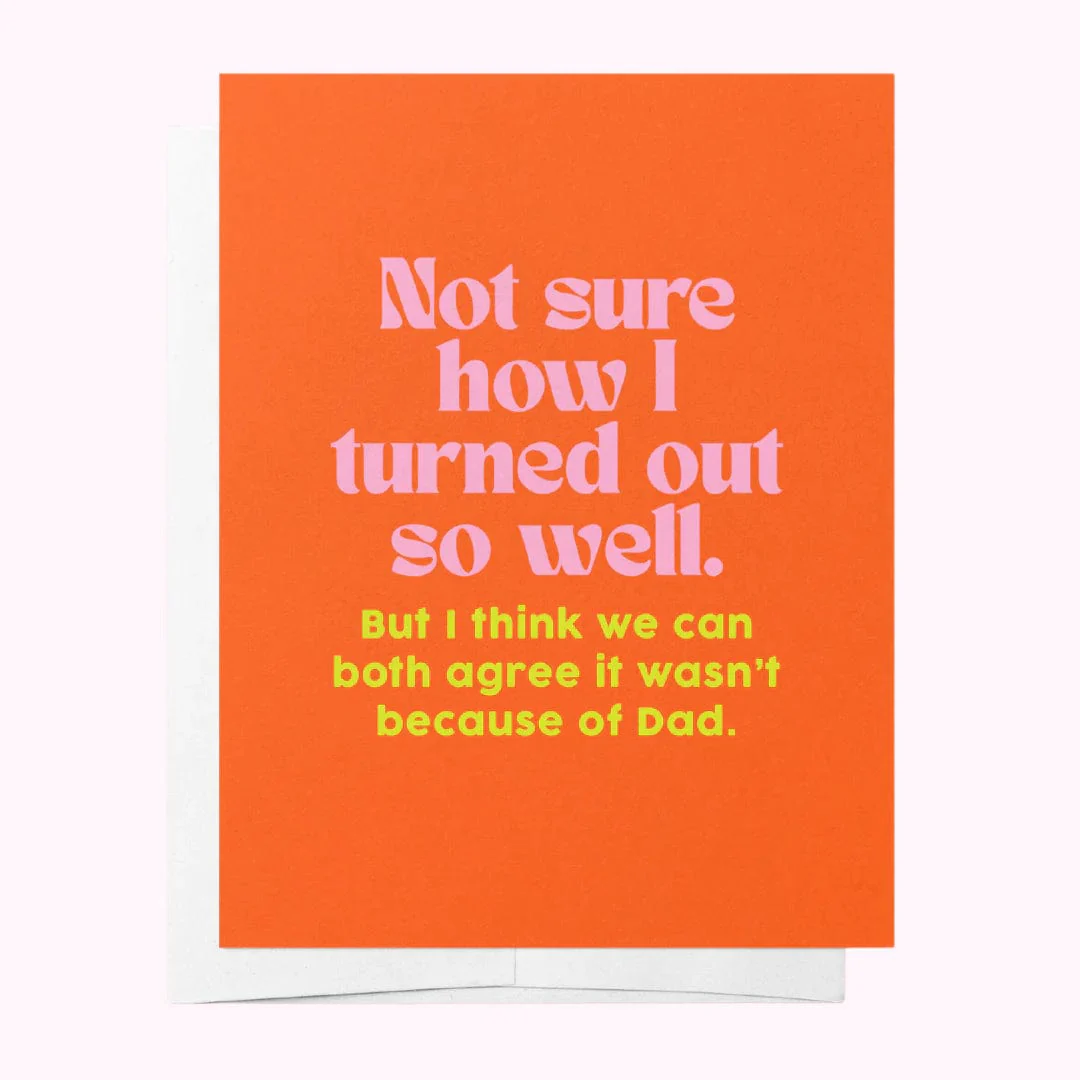 Turned out so well, mum - Orange For Mum Greeting Card - Image 2