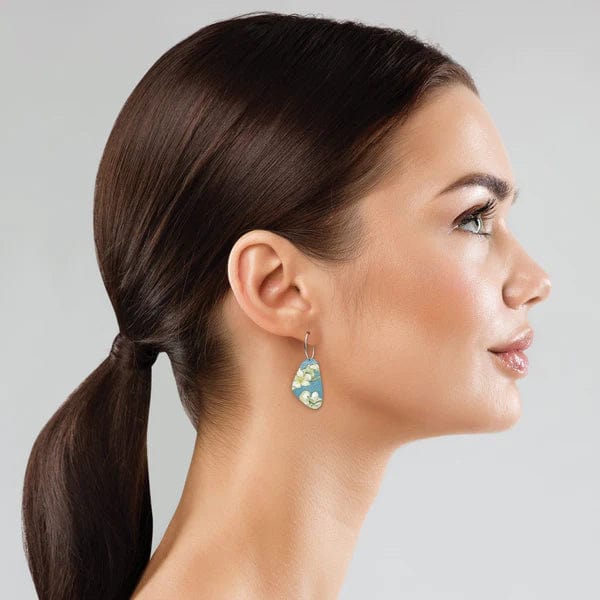 Van Gogh Almond Blossoms Pippi Hoop Earrings - Image 2