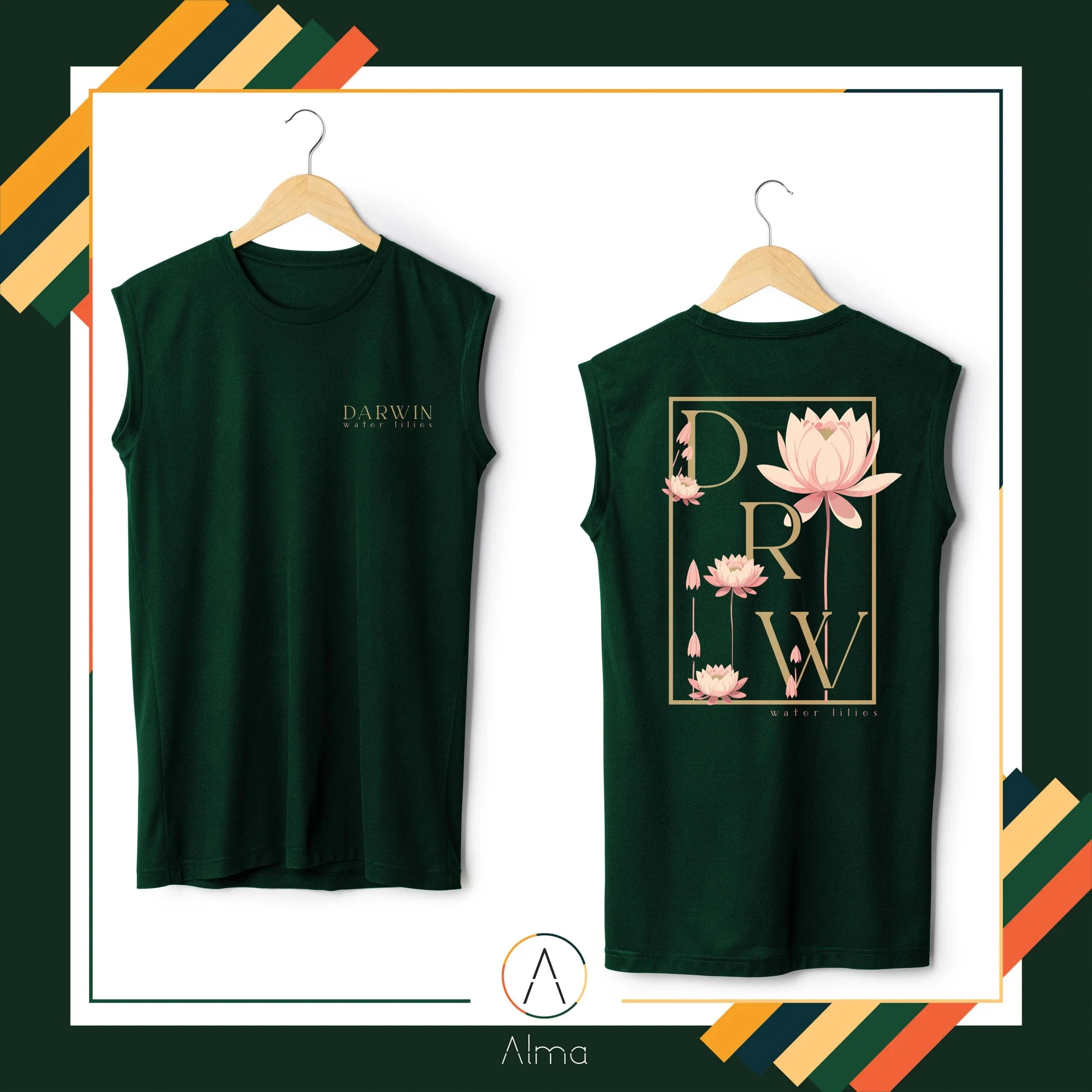 Water Lilies Green Singlet* - Image 3