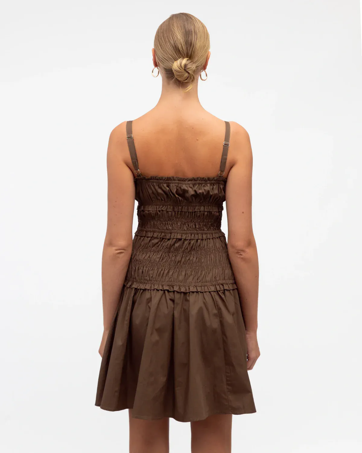 White Closet Shirred Strappy Mini - Brown - Image 2